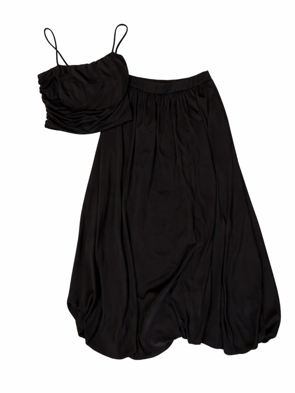 Two Piece Maxi Skirt - Women's Elegant Everyday Style